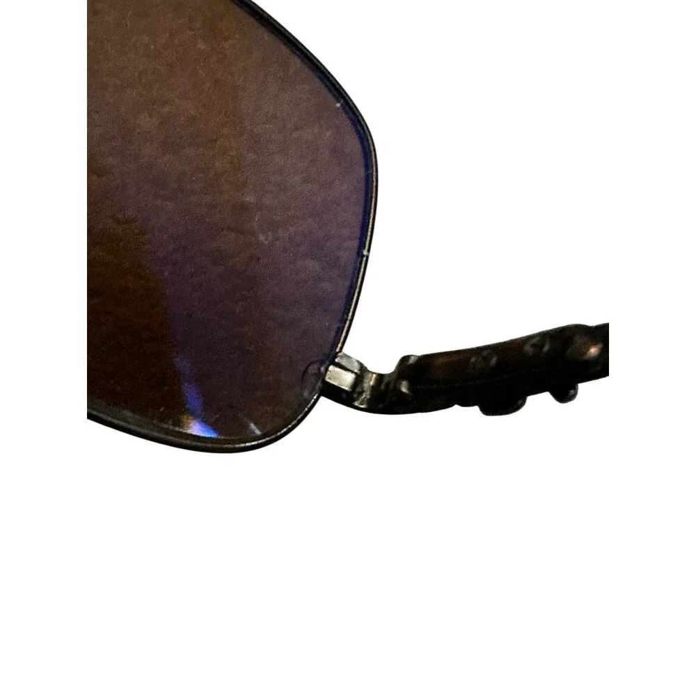 Vintage RAY BAN SUNGLASSES Circa 2005 RB8302 Made n Italy Brown Frame Amber Lens